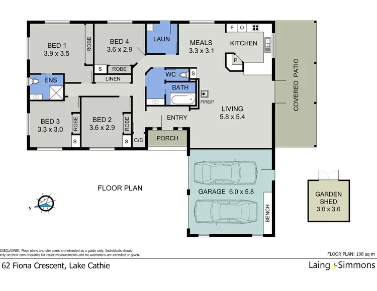 Floorplan of Homely house listing, 62 Fiona Crescent, Lake Cathie NSW 2445