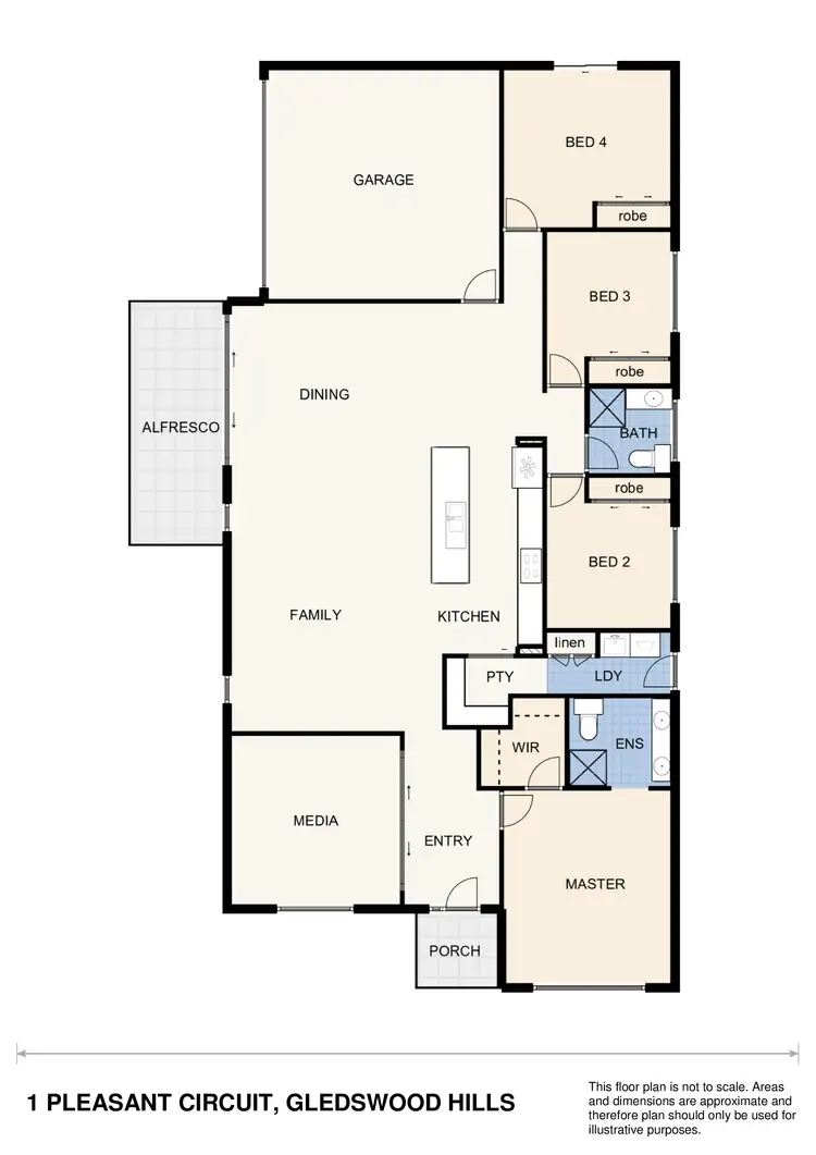 Floorplan of Homely house listing, 1 Pleasant Circuit, Gledswood Hills NSW 2557