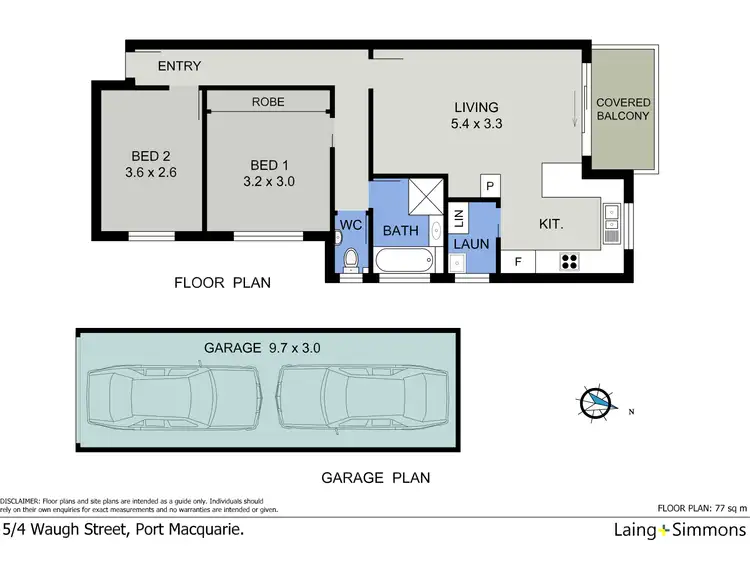 Floorplan of Homely unit listing, 5/4 Waugh Street, Port Macquarie NSW 2444