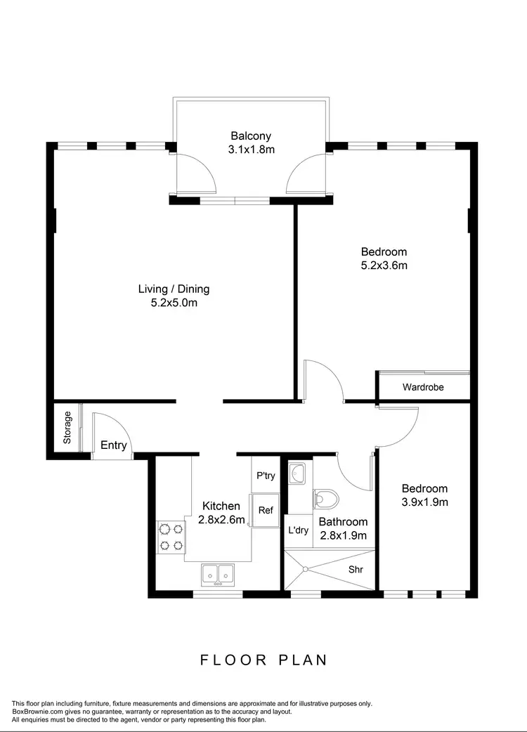 Floorplan of Homely unit listing, 123/67 Carabella Street, Kirribilli NSW 2061