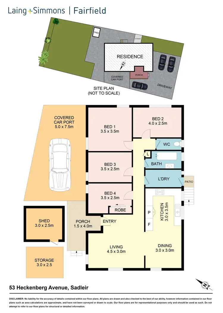 Floorplan of Homely house listing, 53 Heckenberg Avenue, Sadleir NSW 2168