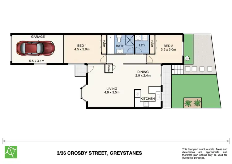 Floorplan of Homely villa listing, 3/36-42 Crosby Street, Greystanes NSW 2145