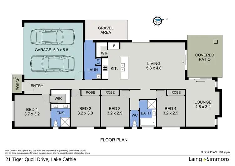 Floorplan of Homely house listing, 21 Tiger Quoll Drive, Lake Cathie NSW 2445