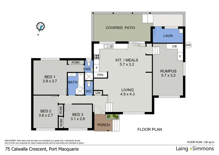 Floorplan of Homely house listing, 75 Calwalla Crescent, Port Macquarie NSW 2444