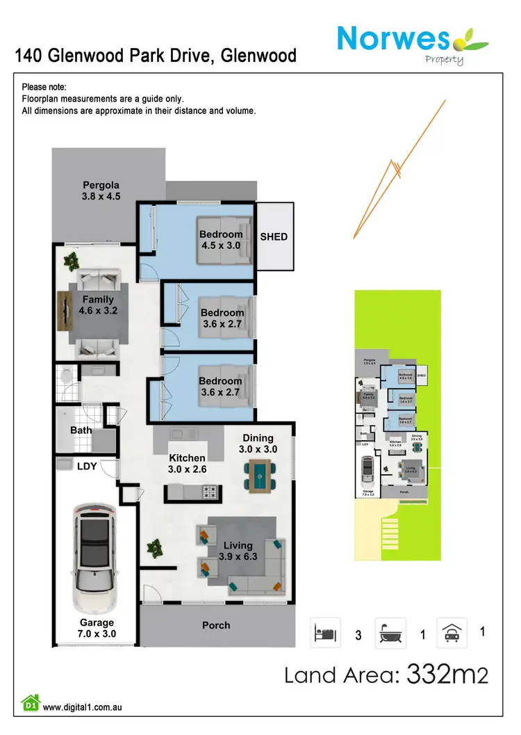 Floorplan of Homely house listing, 140 Glenwood Park Drive, Glenwood NSW 2768