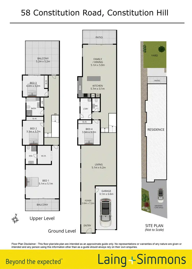 Floorplan of Homely semi-detached listing, 58 Constitution Road, Constitution Hill NSW 2145