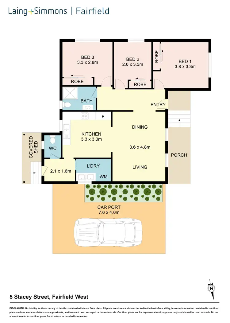 Floorplan of Homely house listing, 5 STACEY ST, Fairfield West NSW 2165