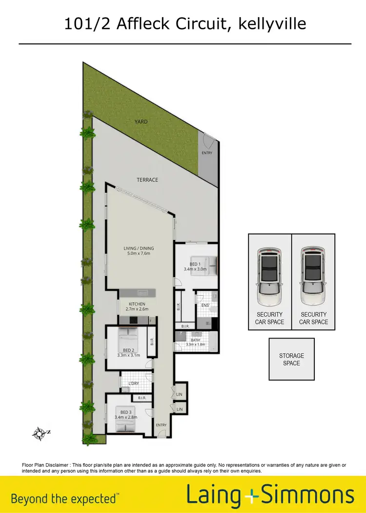 Floorplan of Homely unit listing, 101/2 Affleck Circuit, Kellyville NSW 2155