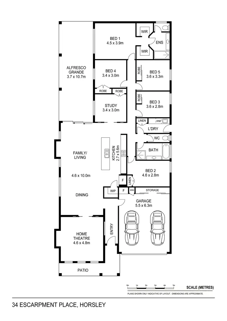 Floorplan of Homely house listing, 34 Escarpment Place, Horsley NSW 2530