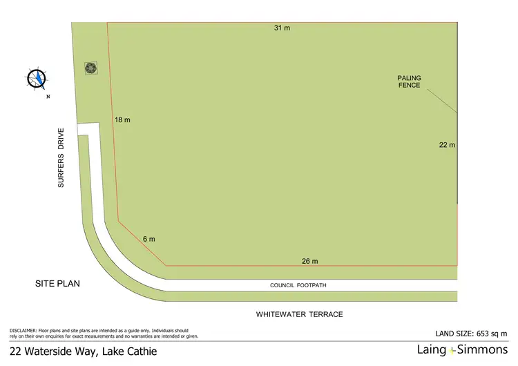 Floorplan of Homely land listing, 22 Waterside Way, Lake Cathie NSW 2445