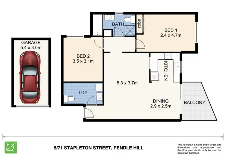 Floorplan of Homely unit listing, 5/71-73 Stapleton Street, Pendle Hill NSW 2145