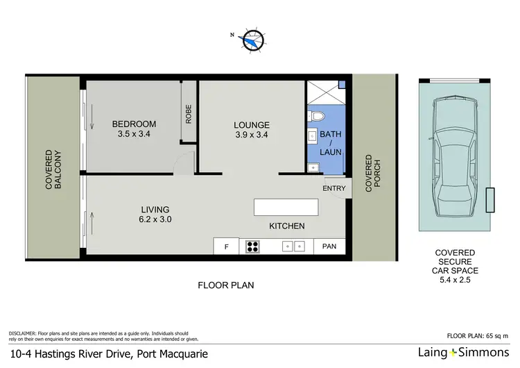 Floorplan of Homely unit listing, 10/4 Hastings River Drive, Port Macquarie NSW 2444