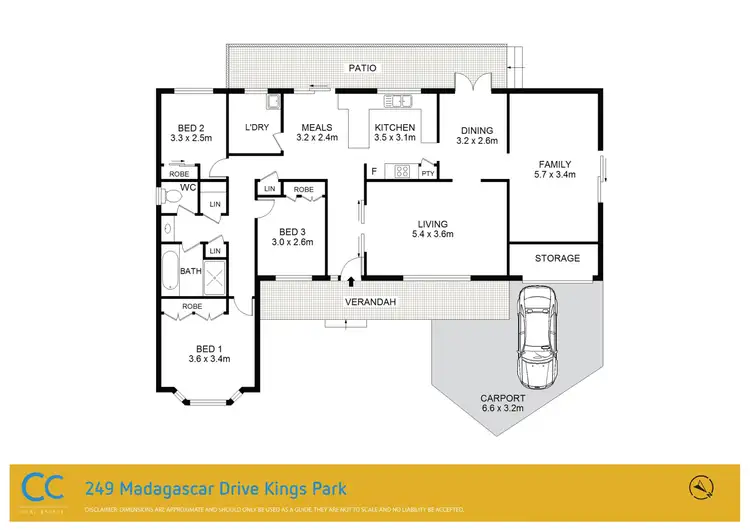 Floorplan of Homely house listing, 249 Madagascar Dr, Kings Park NSW 2148