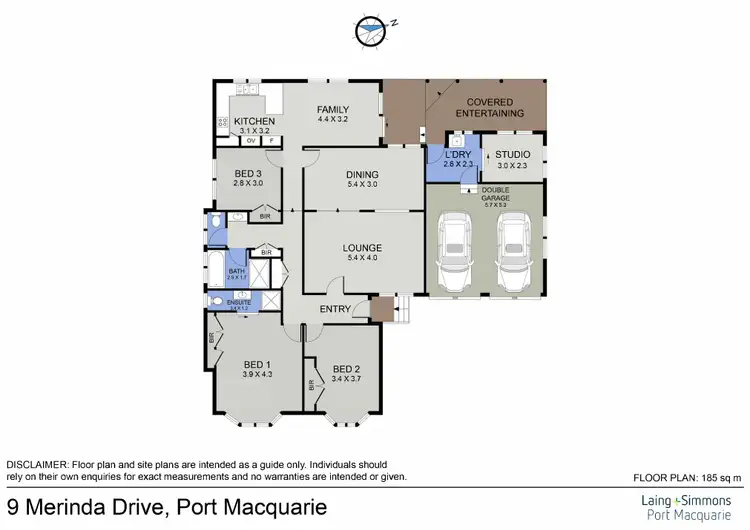 Floorplan of Homely house listing, 9 Merinda Drive, Port Macquarie NSW 2444