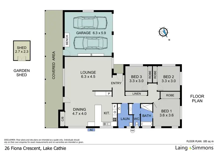 Floorplan of Homely house listing, 26 Fiona Crescent, Lake Cathie NSW 2445