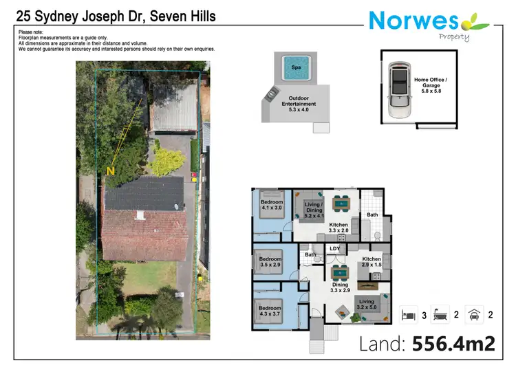 Floorplan of Homely house listing, 25 Sydney Joseph Dr, Seven Hills NSW 2147