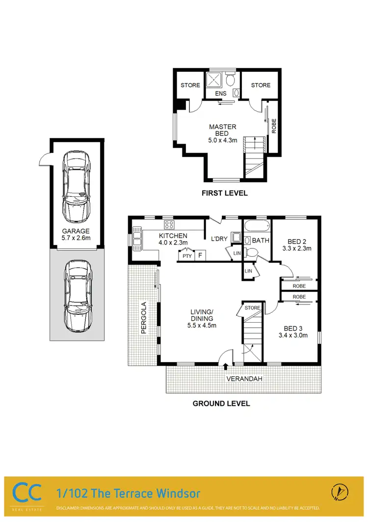 Floorplan of Homely townhouse listing, 102 The Terrace, Windsor NSW 2756