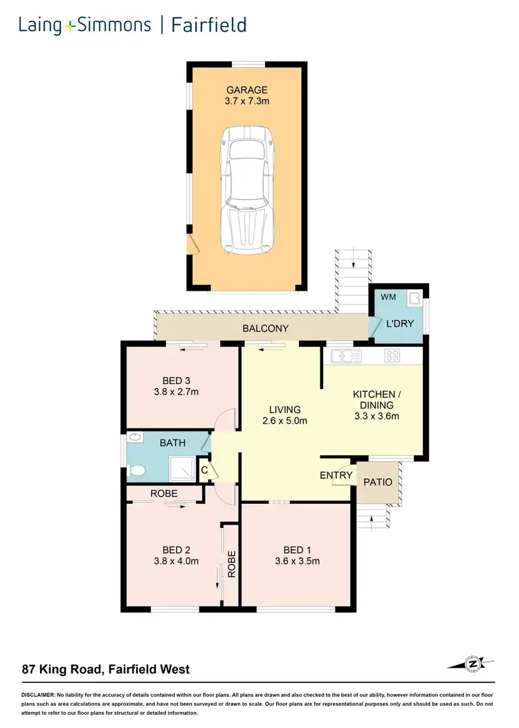 Floorplan of Homely house listing, 87 King Road, Fairfield West NSW 2165
