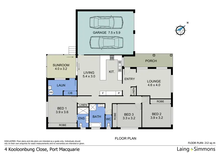 Floorplan of Homely house listing, 4 Kooloonbung Close, Port Macquarie NSW 2444