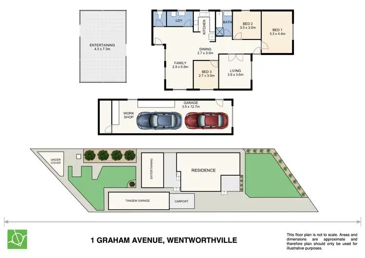 Floorplan of Homely house listing, 1 Graham Avenue, Wentworthville NSW 2145