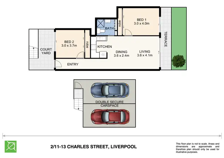 Floorplan of Homely unit listing, 2/11-13 Charles Street, Liverpool NSW 2170