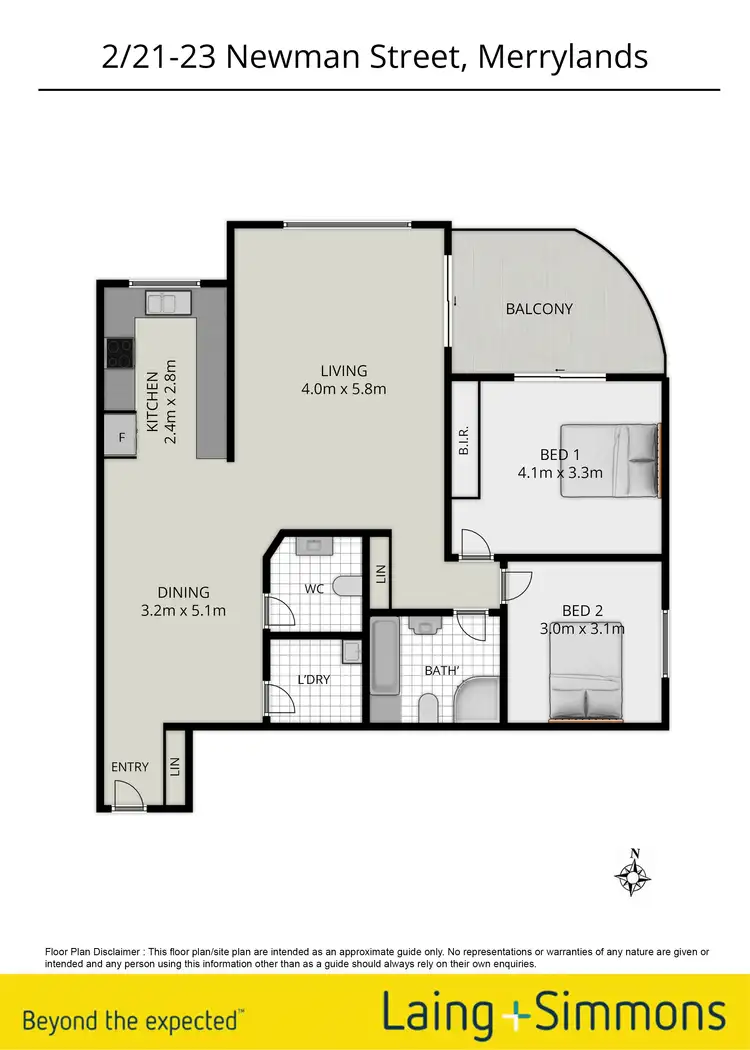 Floorplan of Homely unit listing, 2/21-23 Newman Street, Merrylands NSW 2160