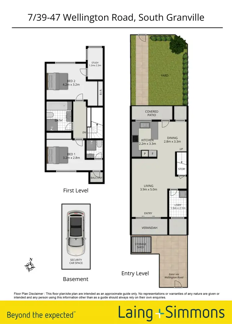 Floorplan of Homely townhouse listing, 7/39-47 Wellington Road, Granville NSW 2142