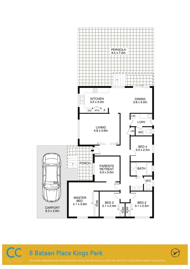 Floorplan of Homely house listing, 8 Bataan Place, Kings Park NSW 2148