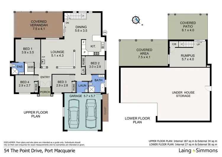 Floorplan of Homely house listing, 54 The Point Drive, Port Macquarie NSW 2444