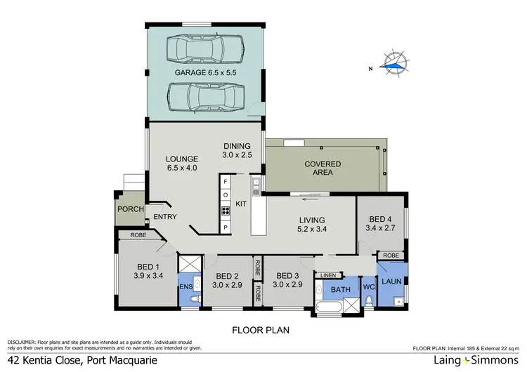 Floorplan of Homely house listing, 42 Kentia Close, Port Macquarie NSW 2444