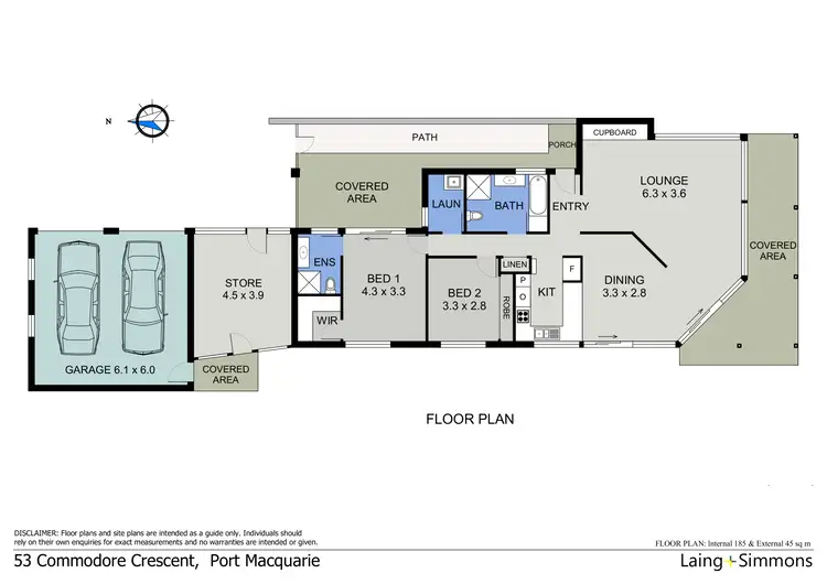 Floorplan of Homely villa listing, 53 Commodore Crescent, Port Macquarie NSW 2444