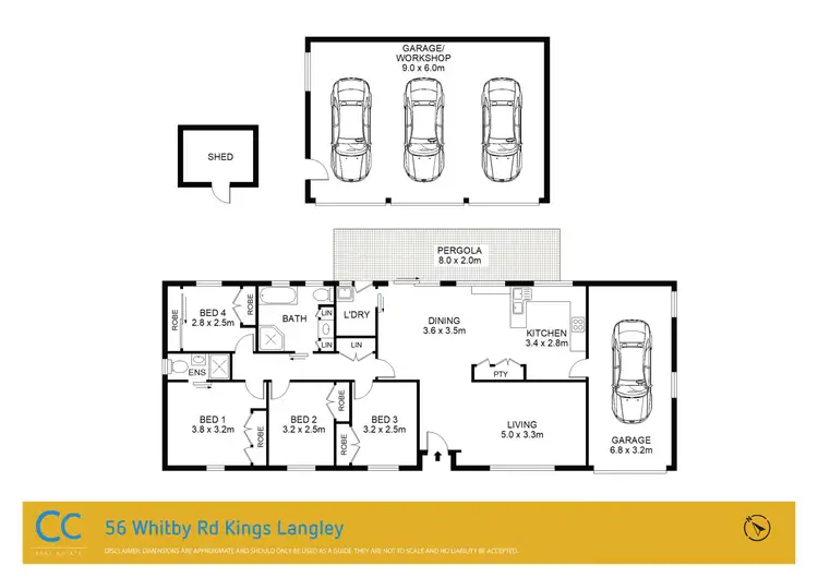 Floorplan of Homely house listing, 56 Whitby Road, Kings Langley NSW 2147