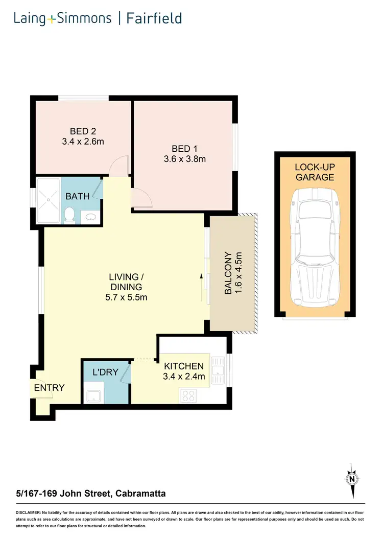 Floorplan of Homely unit listing, 5/167-169 John St, Cabramatta NSW 2166