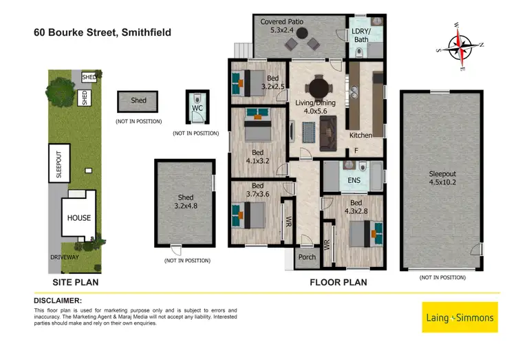 Floorplan of Homely house listing, 60 Bourke Street, Smithfield NSW 2164