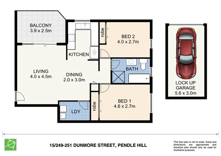 Floorplan of Homely unit listing, 15/249-251 Dunmore Street, Pendle Hill NSW 2145