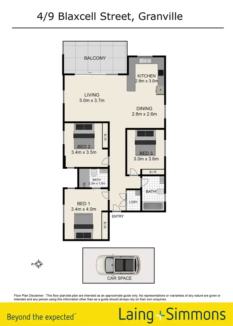 Floorplan of Homely unit listing, 4/9 Blaxcell Street, Granville NSW 2142
