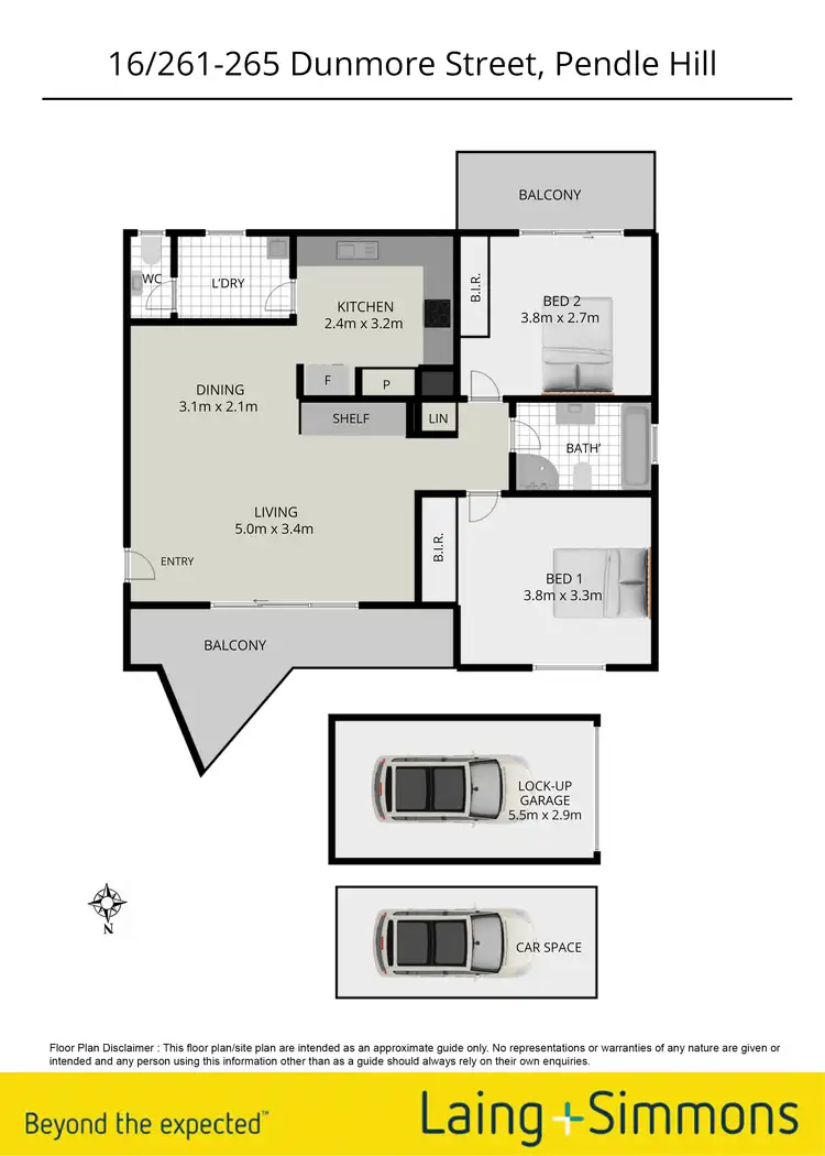 Floorplan of Homely unit listing, 16/261-265 Dunmore Street, Pendle Hill NSW 2145
