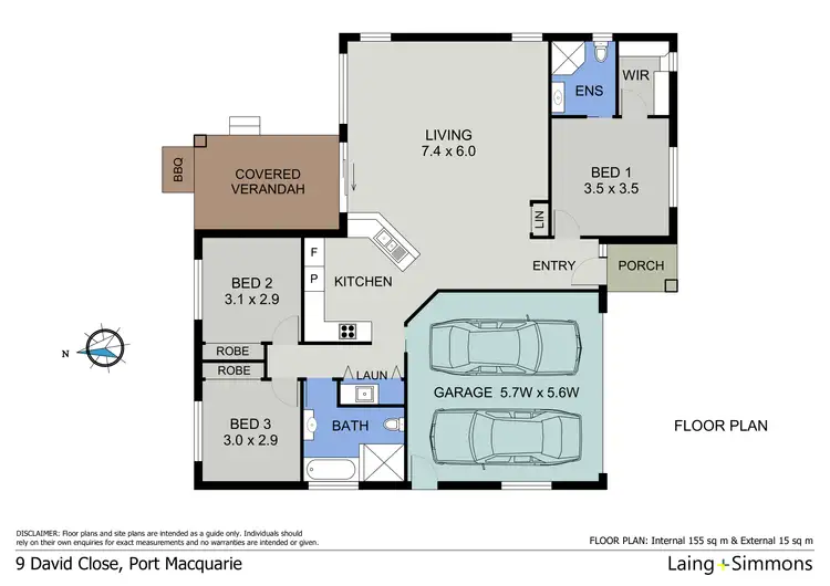 Floorplan of Homely house listing, 9 David Close, Port Macquarie NSW 2444