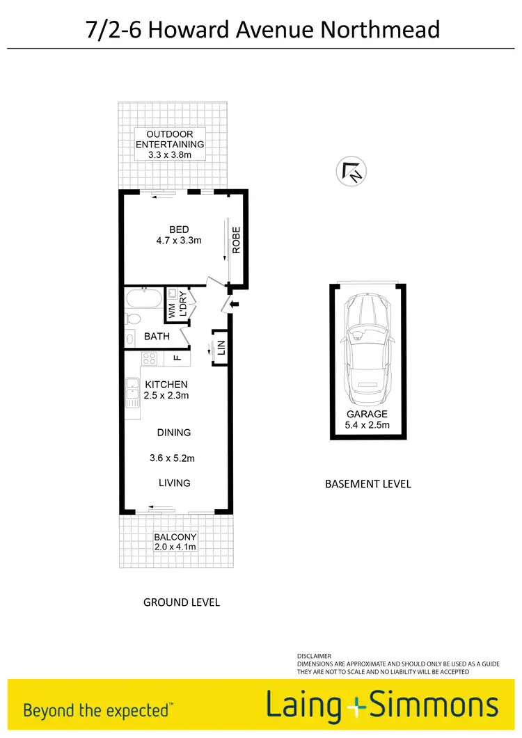 Floorplan of Homely unit listing, 7/2-6 Howard Avenue, Northmead NSW 2152