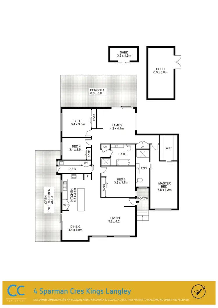 Floorplan of Homely house listing, 4 Sparman Crescent, Kings Langley NSW 2147