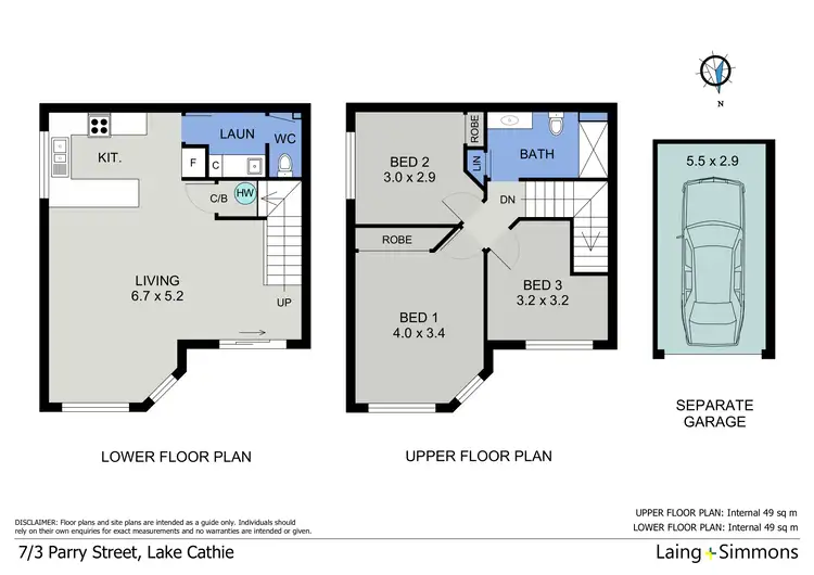 Floorplan of Homely townhouse listing, 7/3 Parry Street, Lake Cathie NSW 2445