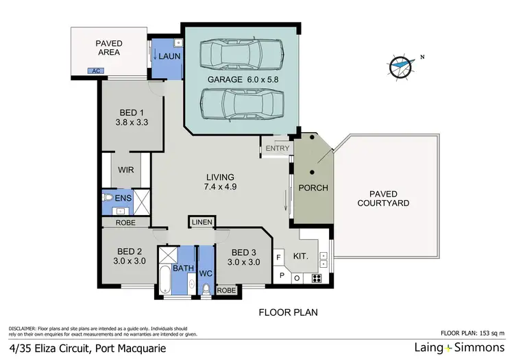 Floorplan of Homely villa listing, 4/35 Eliza Circuit, Port Macquarie NSW 2444