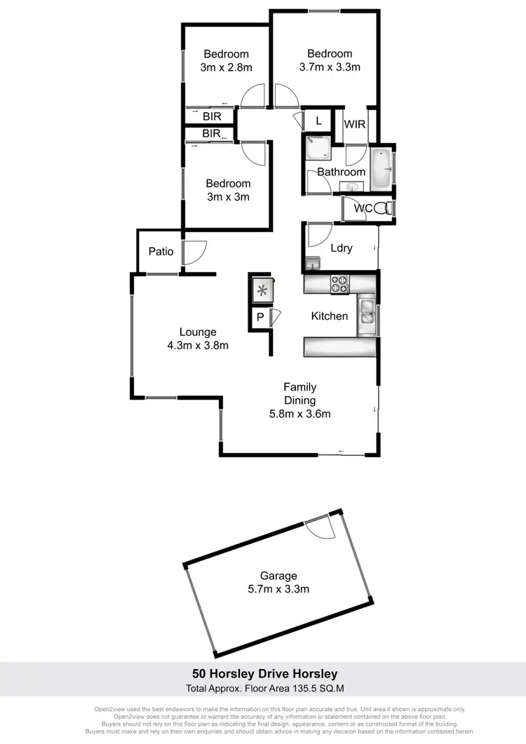 Floorplan of Homely house listing, 50 Horsley Drive, Horsley NSW 2530