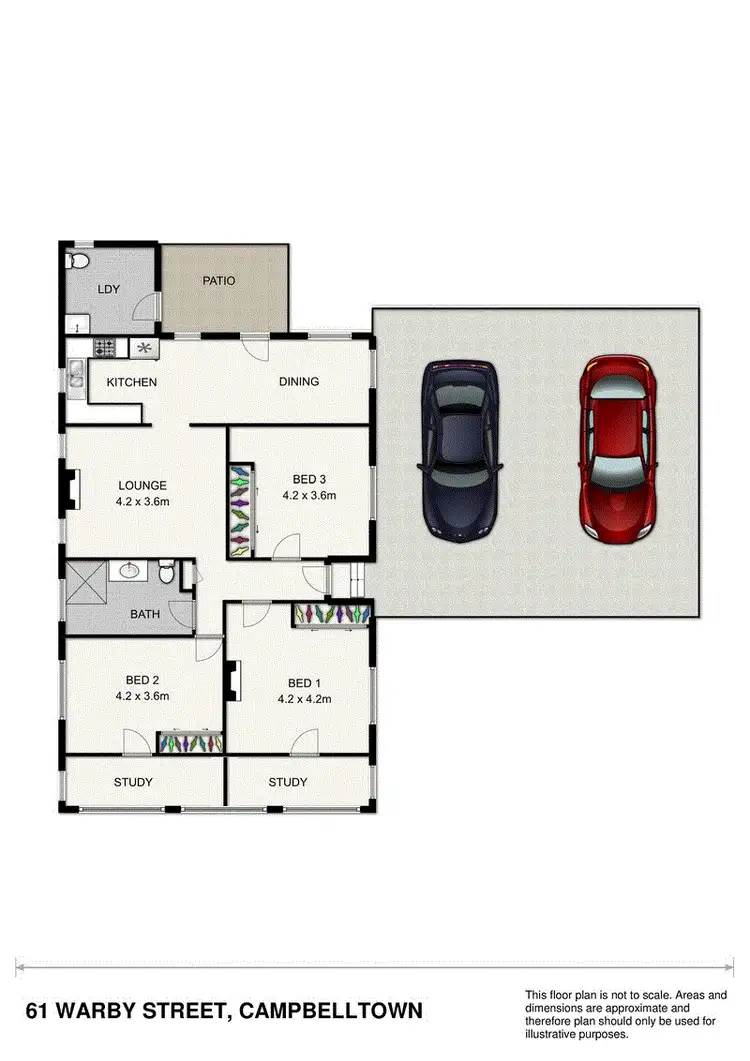 Floorplan of Homely house listing, 61 Warby Street, Campbelltown NSW 2560