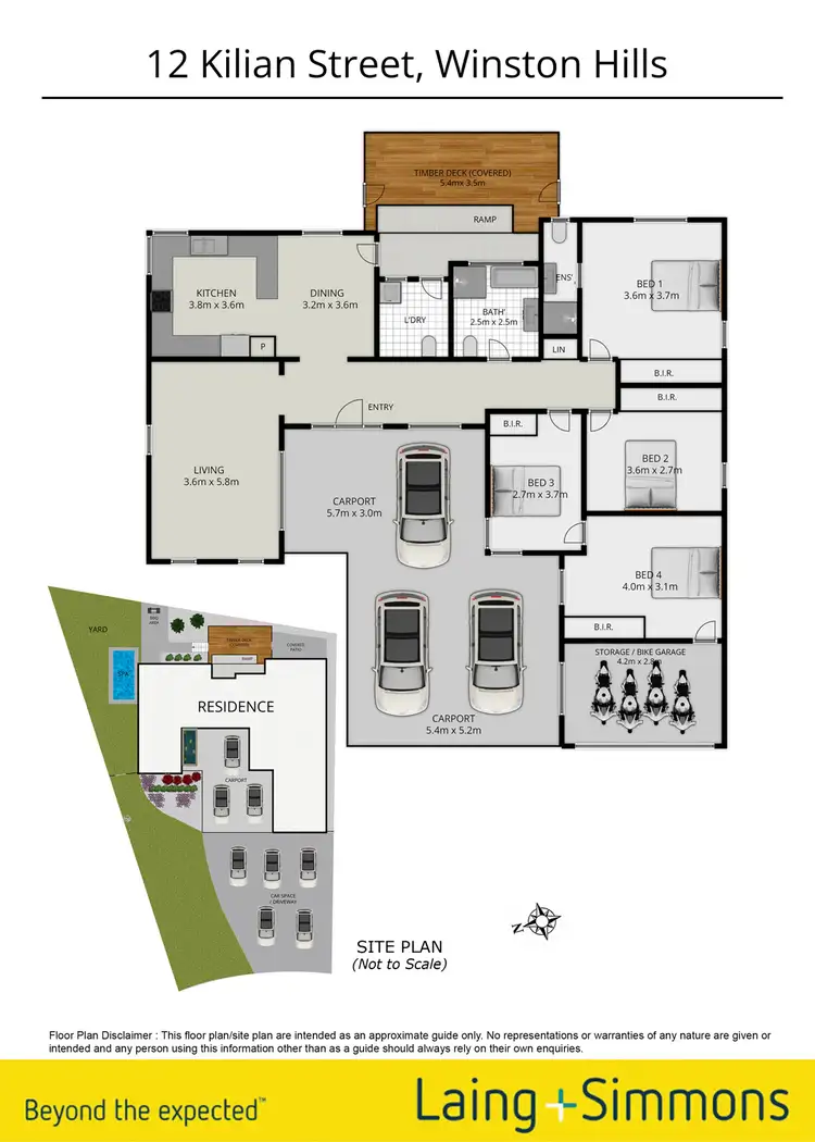 Floorplan of Homely house listing, 12 Kilian Street, Winston Hills NSW 2153