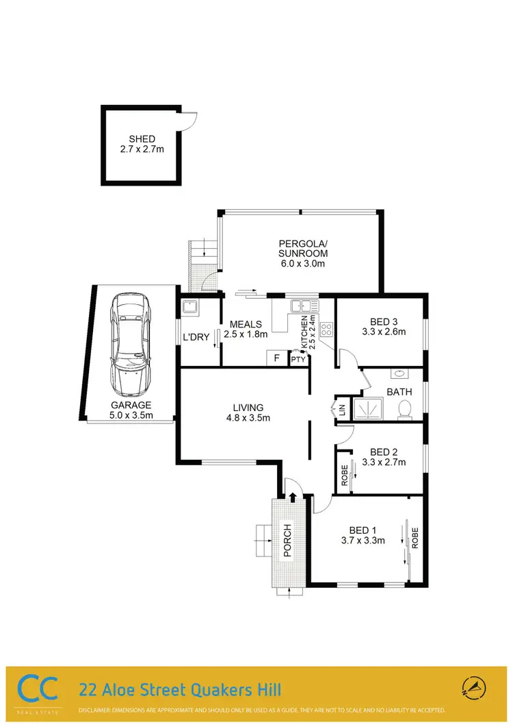 Floorplan of Homely house listing, 22 Aloe Street, Quakers Hill NSW 2763