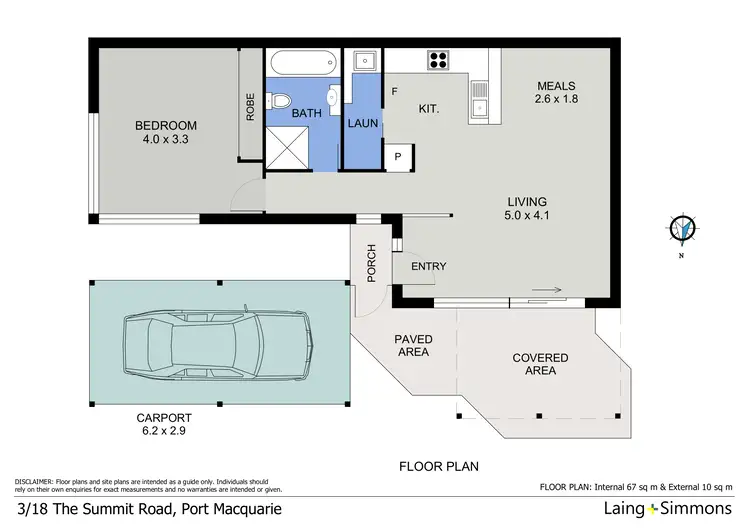 Floorplan of Homely unit listing, 3/18 The Summit Road, Port Macquarie NSW 2444
