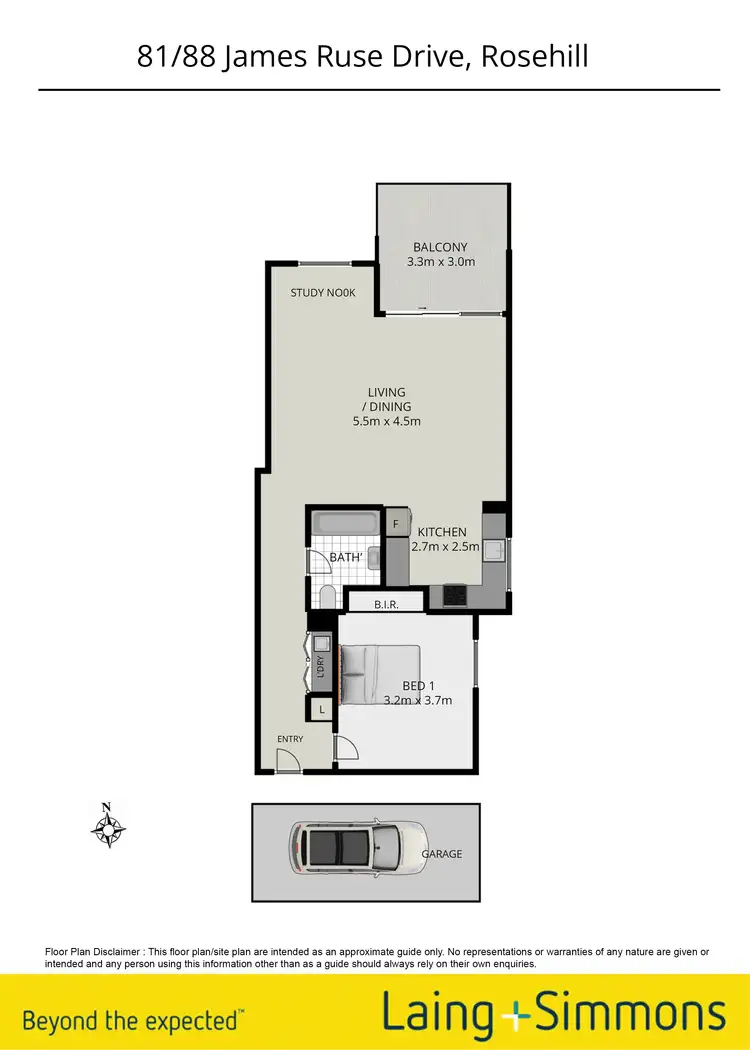 Floorplan of Homely unit listing, 81/88 James Ruse Drive, Rosehill NSW 2142