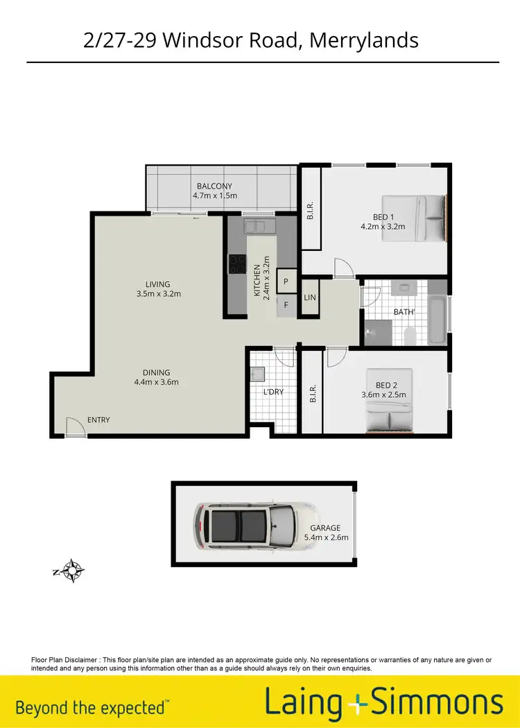 Floorplan of Homely unit listing, 2/27-29 Windsor Road, Merrylands NSW 2160