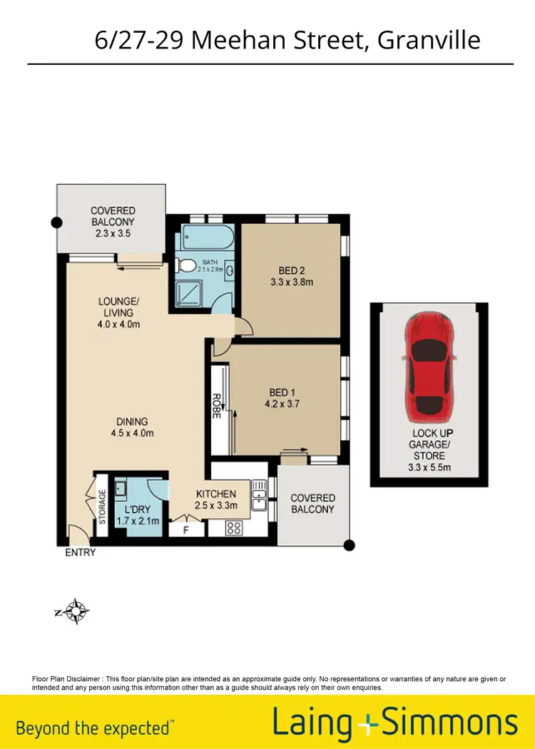 Floorplan of Homely unit listing, 6/27-29 Meehan Street, Granville NSW 2142